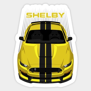 Ford Mustang Shelby GT350 2015 - 2020 - Yellow - Black Stripes Sticker